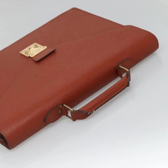 LOUIS VUITTON Epi Serviette Ambassador Business Bag Brown - Picture 7 of 15